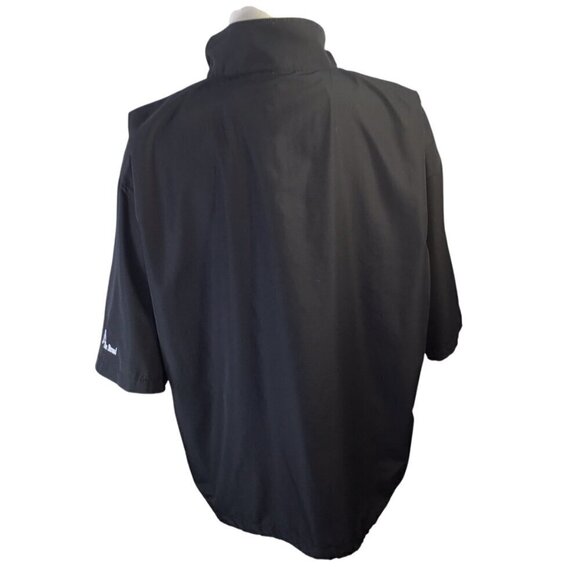 The Strand Golf Logo Windbreaker Rain Jacket Pullover Men's XL Black 3/4 Sleeve - Picture 5 of 9